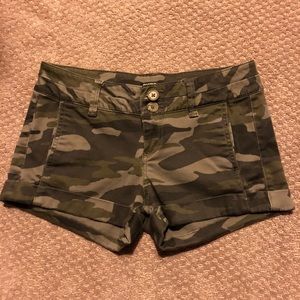 Green Camo Shorts